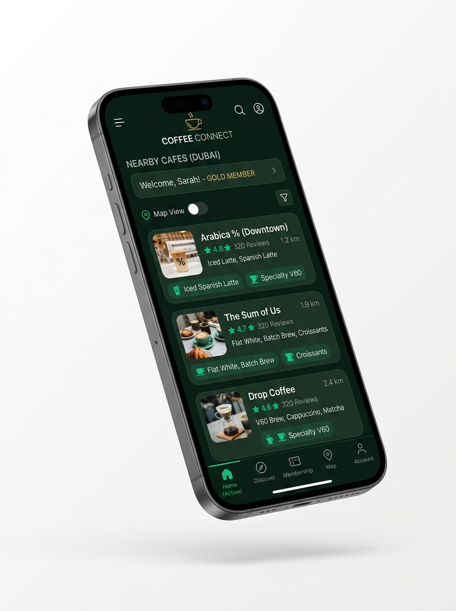CUPSA app discovery screen