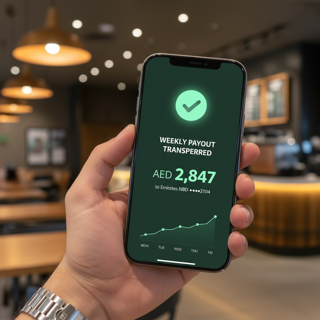 Weekly payout transfer notification